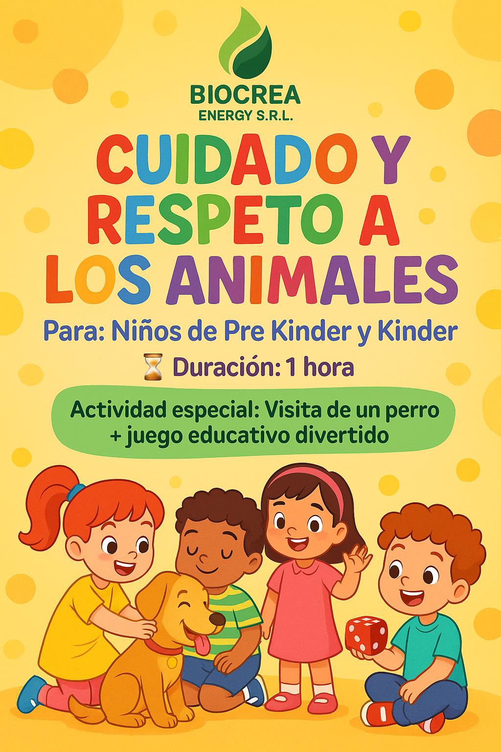 Actividad Cuidado de los Animales Kinder y Prekinder