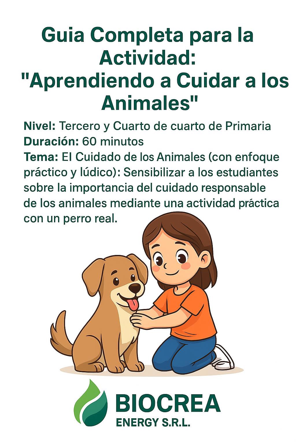 Guía Completa Cuidado de los Animales Tercero y Cuarto de Primaria