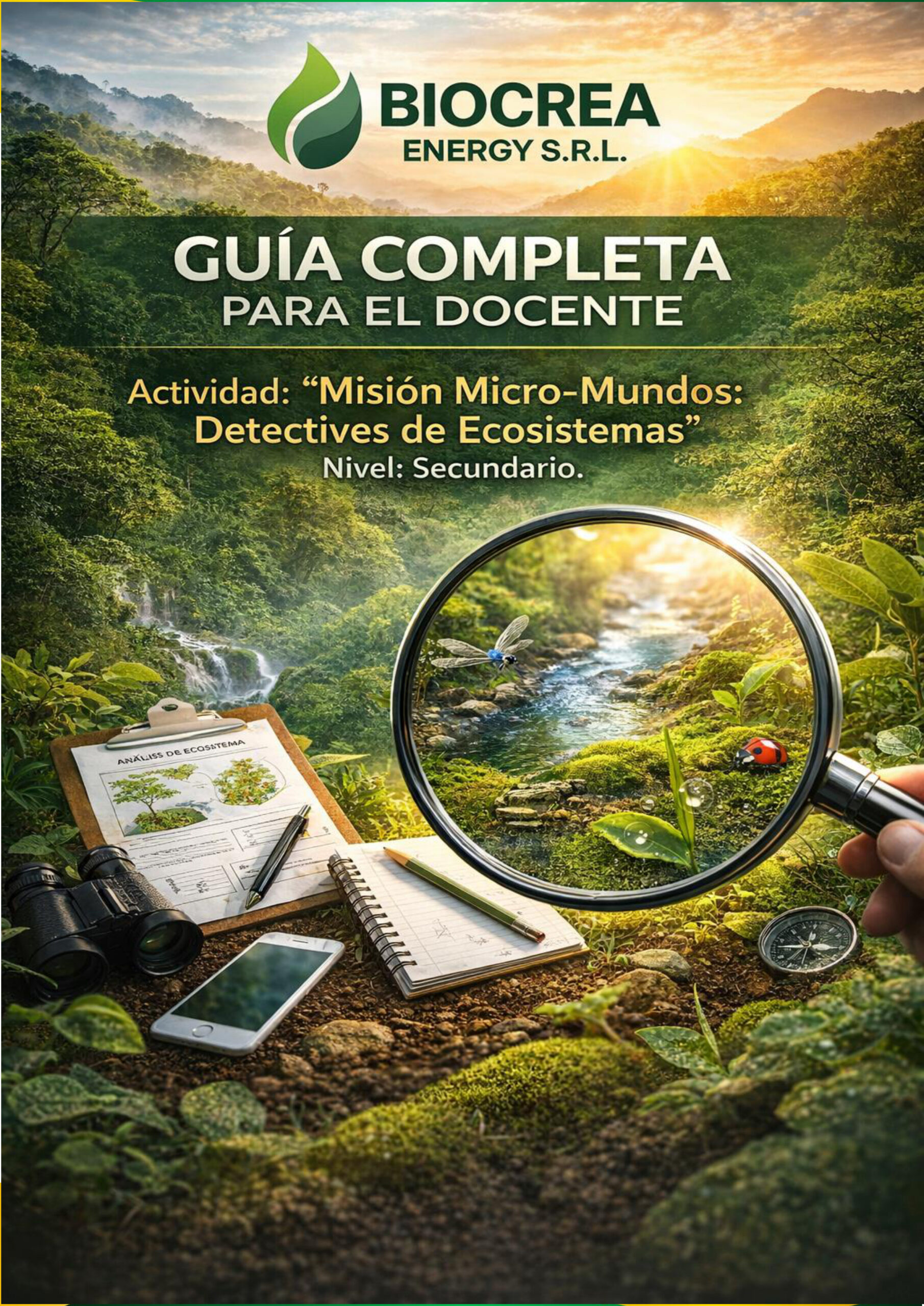 GUIA PARA EL DOCENTE Tercera Actividad Misión Micro-Mundos Detectives de Ecosistemas Secundaria 2026_pagina1